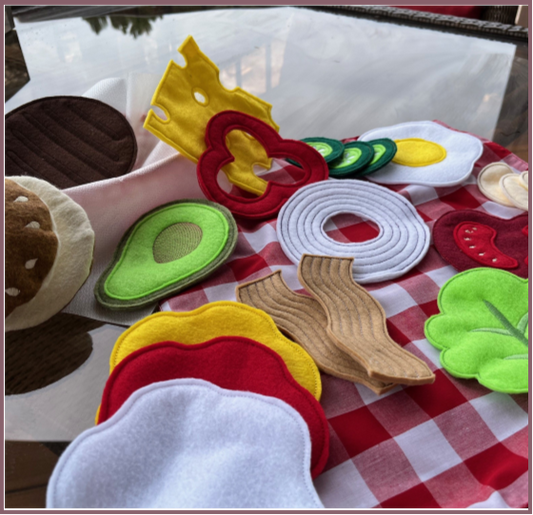 Play Food -Hamburger with Fixins